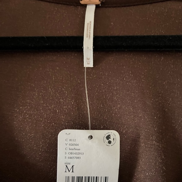 COPY - Brown Free People Velvet Corset - Picture 3 of 5